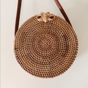 Like new woven basket purse $30